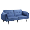 ACME Nafisa Blue Fabric Adjustable Sofa & Ottoman Model LV00823