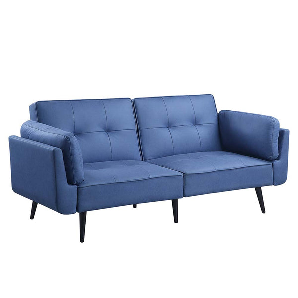ACME Nafisa Blue Fabric Adjustable Sofa & Ottoman Model LV00823