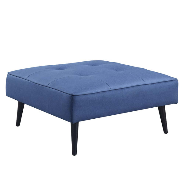 ACME Nafisa Blue Fabric Adjustable Sofa & Ottoman Model LV00823