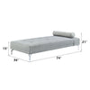 ACME Quenti Gray Melange Velvet Sofa Bed with Pillow Model LV00826