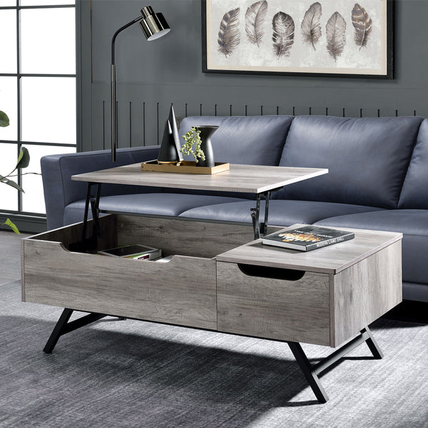 ACME Throm Gray Oak Coffee Table with Lift Top Model LV00832