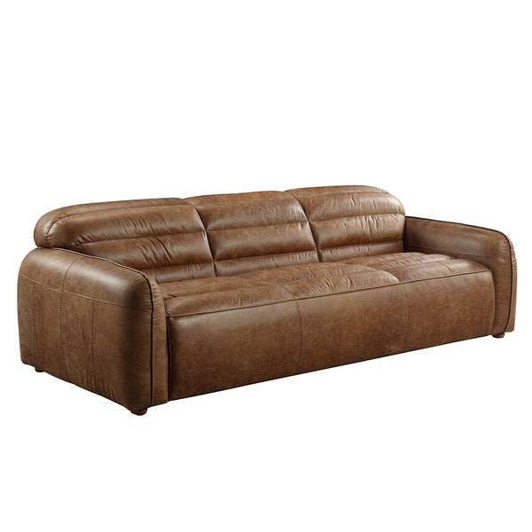 ACME Rafer Cocoa Top Grain Leather Sofa Model LV01020