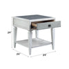ACME Katia Rustic Gray & Weathered White End Table Model LV01053