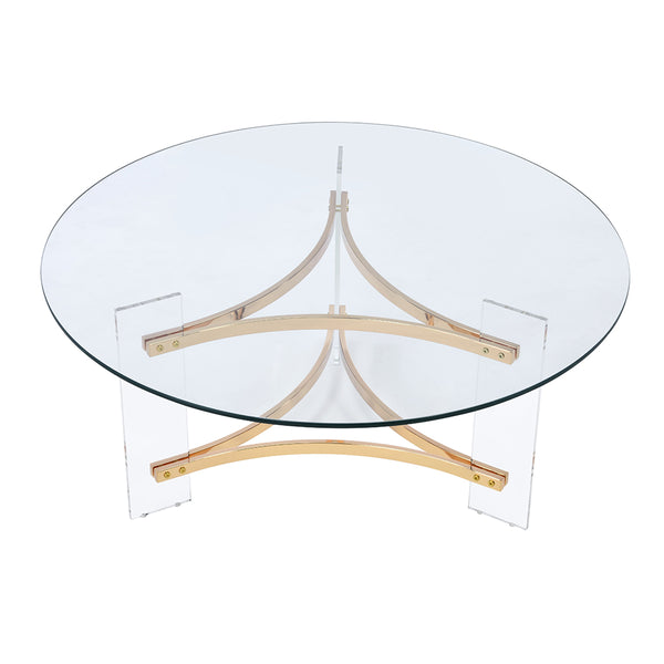 ACME Sosi Gold Coffee Table Model LV01083