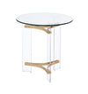 ACME Sosi Gold End Table Model LV01084