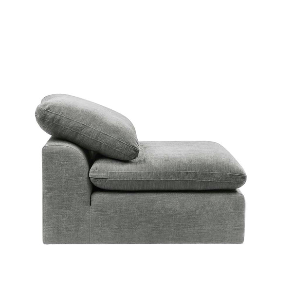 ACME Naveen Gray Linen Modular Armless Chair Model LV01103