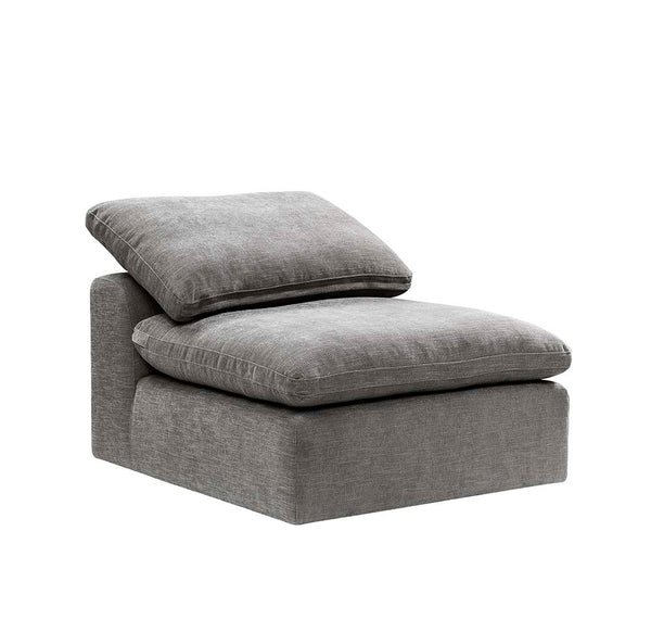 ACME Naveen Gray Linen Modular Armless Chair Model LV01103