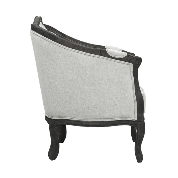 ACME Samael Gray Linen & Dark Brown Sofa with 3 Pillows Model LV01127