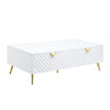 ACME Gaines White High Gloss Coffee Table Model LV01139