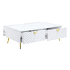 ACME Gaines White High Gloss Coffee Table Model LV01139