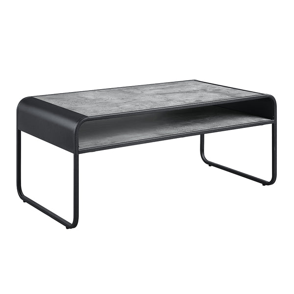 ACME Raziela Concrete Gray & Black Coffee Table Model LV01145