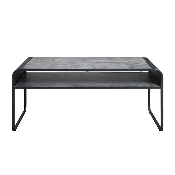 ACME Raziela Concrete Gray & Black Coffee Table Model LV01145