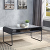 ACME Raziela Concrete Gray & Black Coffee Table Model LV01145