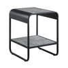 ACME Raziela Concrete Gray & Black End Table Model LV01146