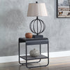 ACME Raziela Concrete Gray & Black End Table Model LV01146