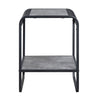 ACME Raziela Concrete Gray & Black End Table Model LV01146