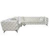 ACME Atronia Beige Fabric Sectional Sofa with 4 Pillows Model LV01160