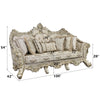 ACME Danae Fabric Champagne & Gold Sofa with 7 Pillows Model LV01193