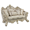 ACME Danae Fabric Champagne & Gold Loveseat with 5 Pillows Model LV01194