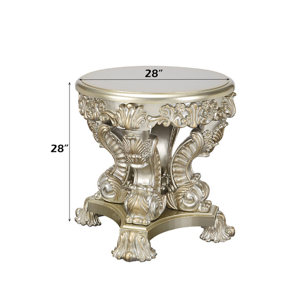ACME Sorina Antique Gold End Table Model LV01214