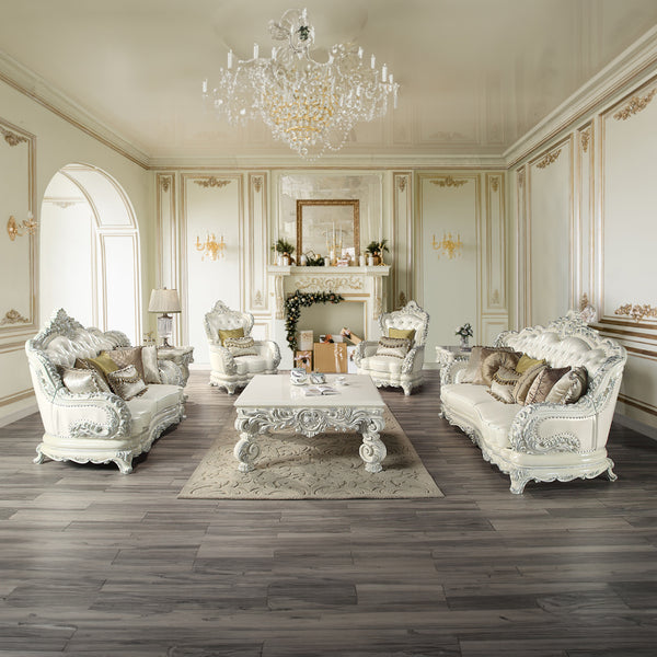 ACME Adara Antique White Coffee Table Model LV01217