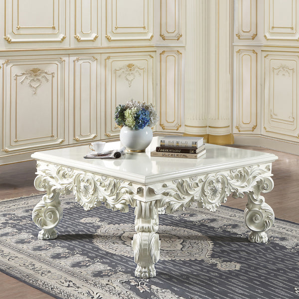ACME Adara Antique White Coffee Table Model LV01217