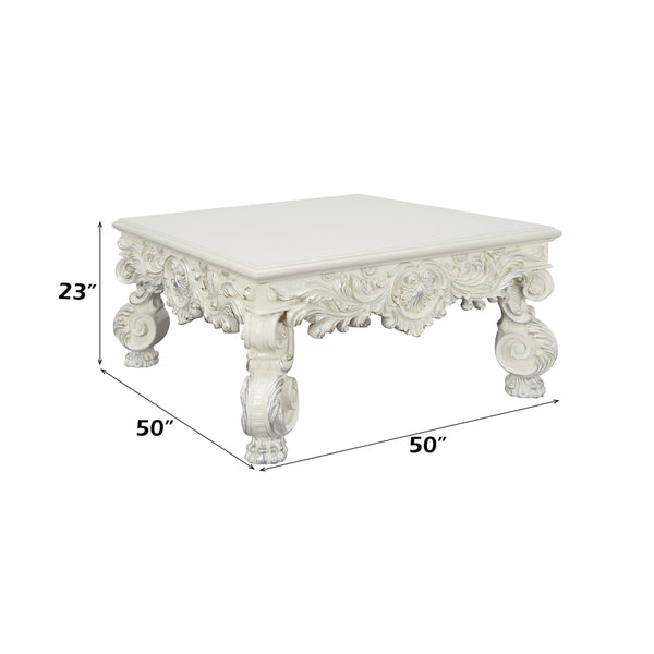 ACME Adara Antique White Coffee Table Model LV01217