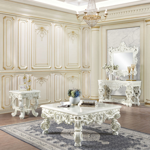 ACME Adara Antique White Coffee Table Model LV01217