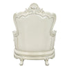 ACME Adara Pearl White Synthetic Leather & Antique White Chair with 2 Pillows Model LV01226