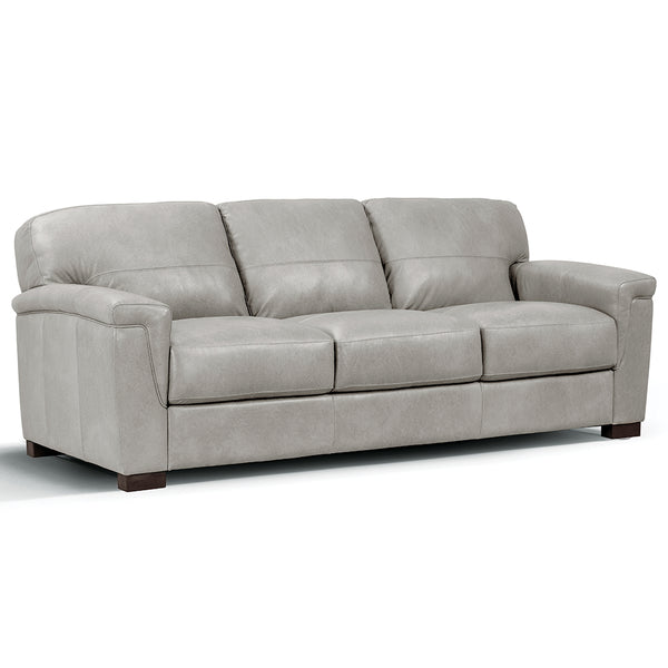 ACME Cornelia Pearl Gray Top Grain Leather Sofa Model LV01296