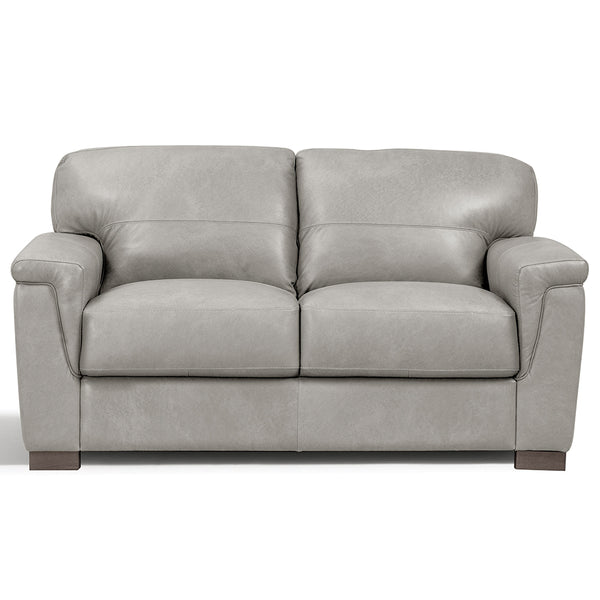 ACME Cornelia Pearl Gray Top Grain Leather Loveseat Model LV01297