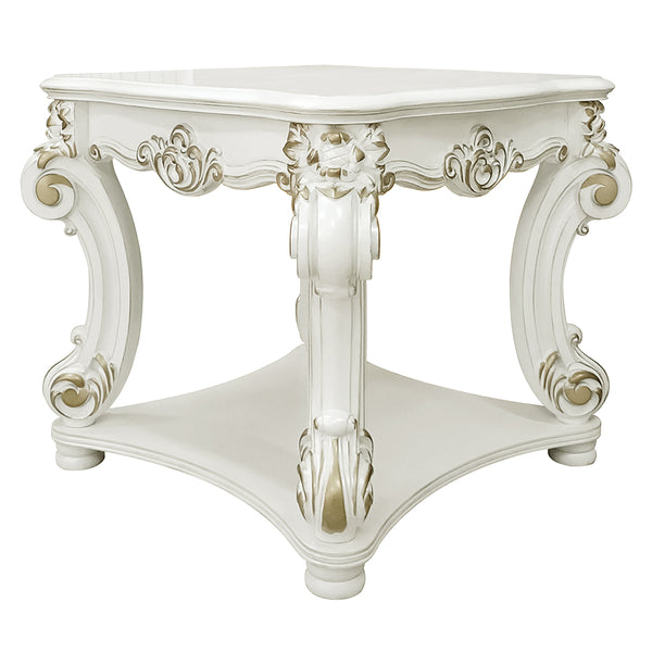 ACME Vendome Antique Pearl End Table Model LV01328