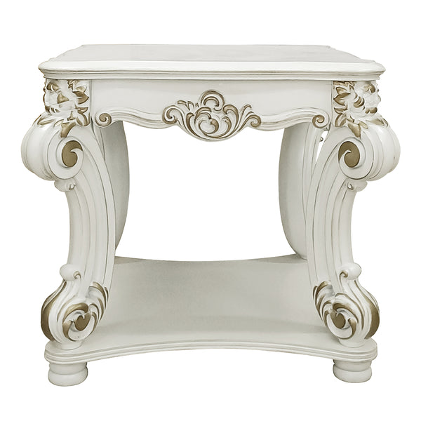 ACME Vendome Antique Pearl End Table Model LV01328