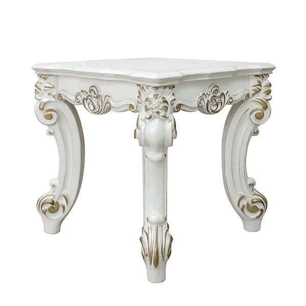 ACME Vendome II Antique Pearl End Table Model LV01333