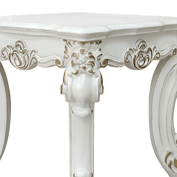 ACME Vendome II Antique Pearl End Table Model LV01333