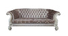 ACME Versailles Ivory Fabric & Bone White Sofa with 7 Pillows Model LV01394