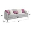 ACME Kasa Beige Linen Sofa with 5 Pillows Model LV01499