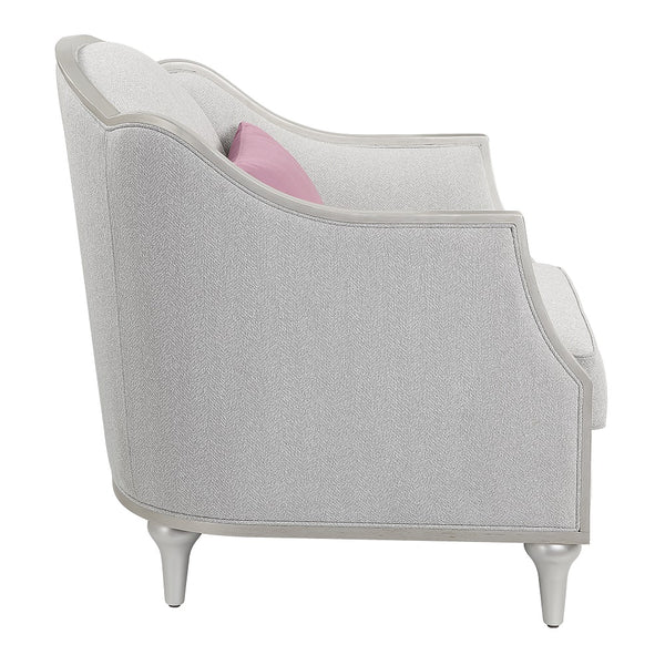 ACME Kasa Beige Linen Chair with Pillow Model LV01501