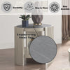 ACME Kasa Sintered Stone & Champagne End Table Model LV01503