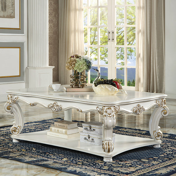 ACME Vendome Antique Pearl Coffee Table (Square) Model LV01526