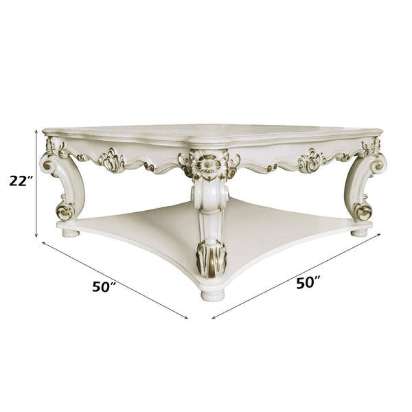ACME Vendome Antique Pearl Coffee Table (Square) Model LV01526