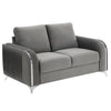 ACME Wenona Gray Velvet Loveseat Model LV01711
