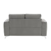 ACME Wenona Gray Velvet Loveseat Model LV01711