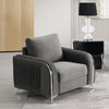 ACME Wenona Gray Velvet Chair Model LV01712