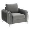 ACME Wenona Gray Velvet Chair Model LV01712