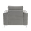 ACME Wenona Gray Velvet Chair Model LV01712