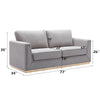 ACME Valin Gray Linen Sofa Model LV01744