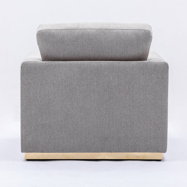 ACME Valin Gray Linen Chair Model LV01746