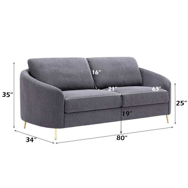 ACME Yuina Gray Linen Sofa Model LV01771