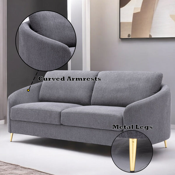 ACME Yuina Gray Linen Sofa Model LV01771
